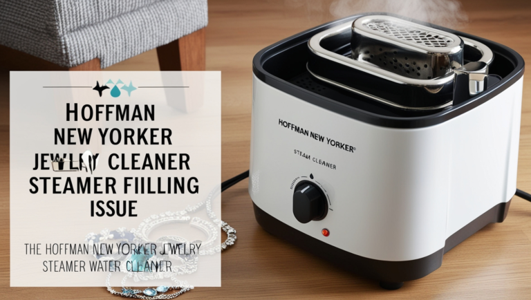 Hoffman New Yorker Jewelry Steam Cleaner Steamer Water Filling Issue