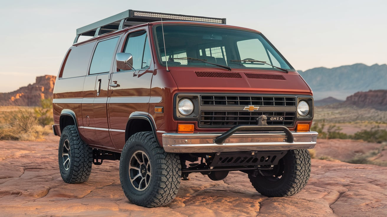 1984 Chevrolet Van G10 with a Split Lip Air Dam Kit