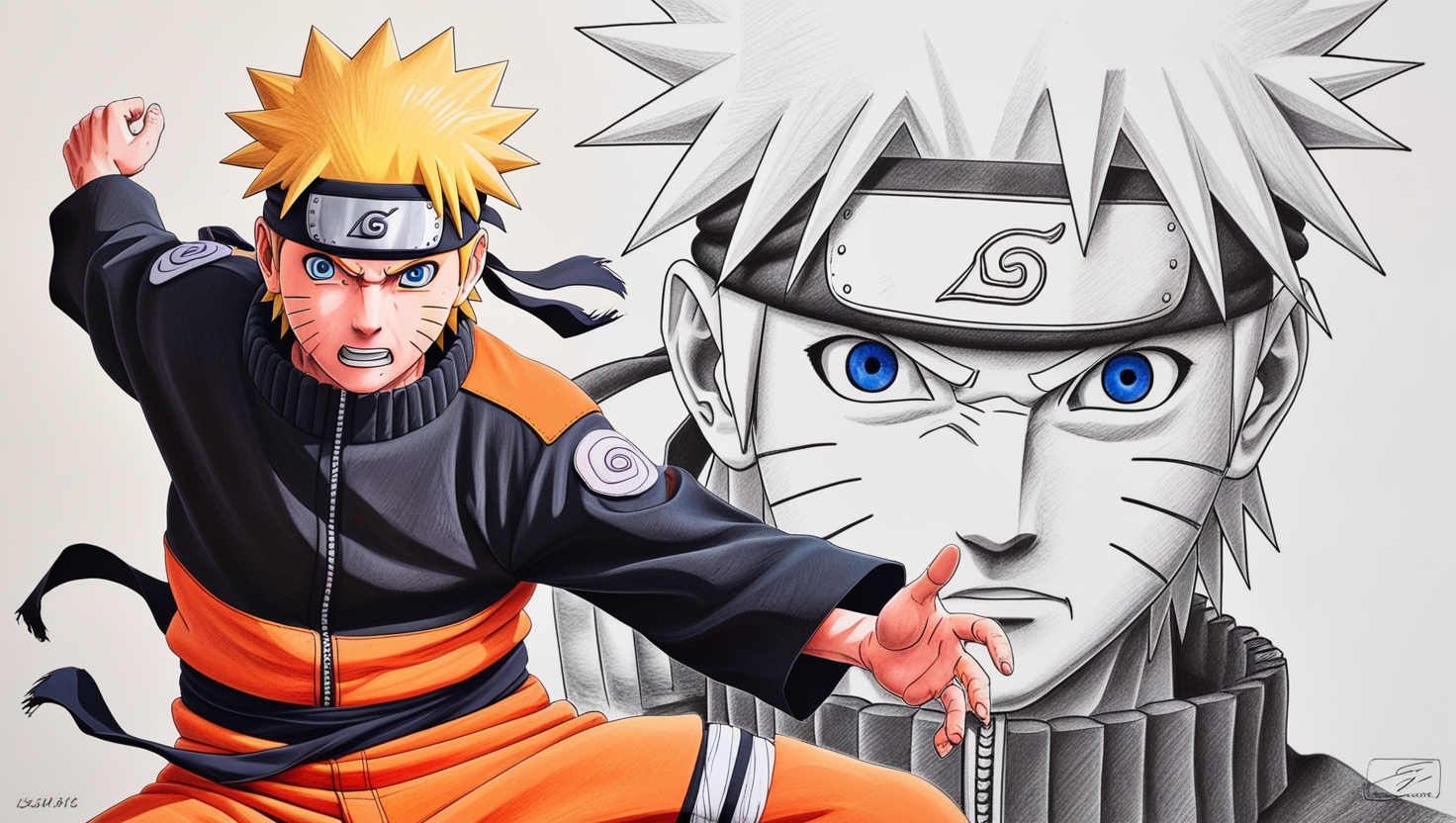 Drawing: E-ranfoe59s= Naruto