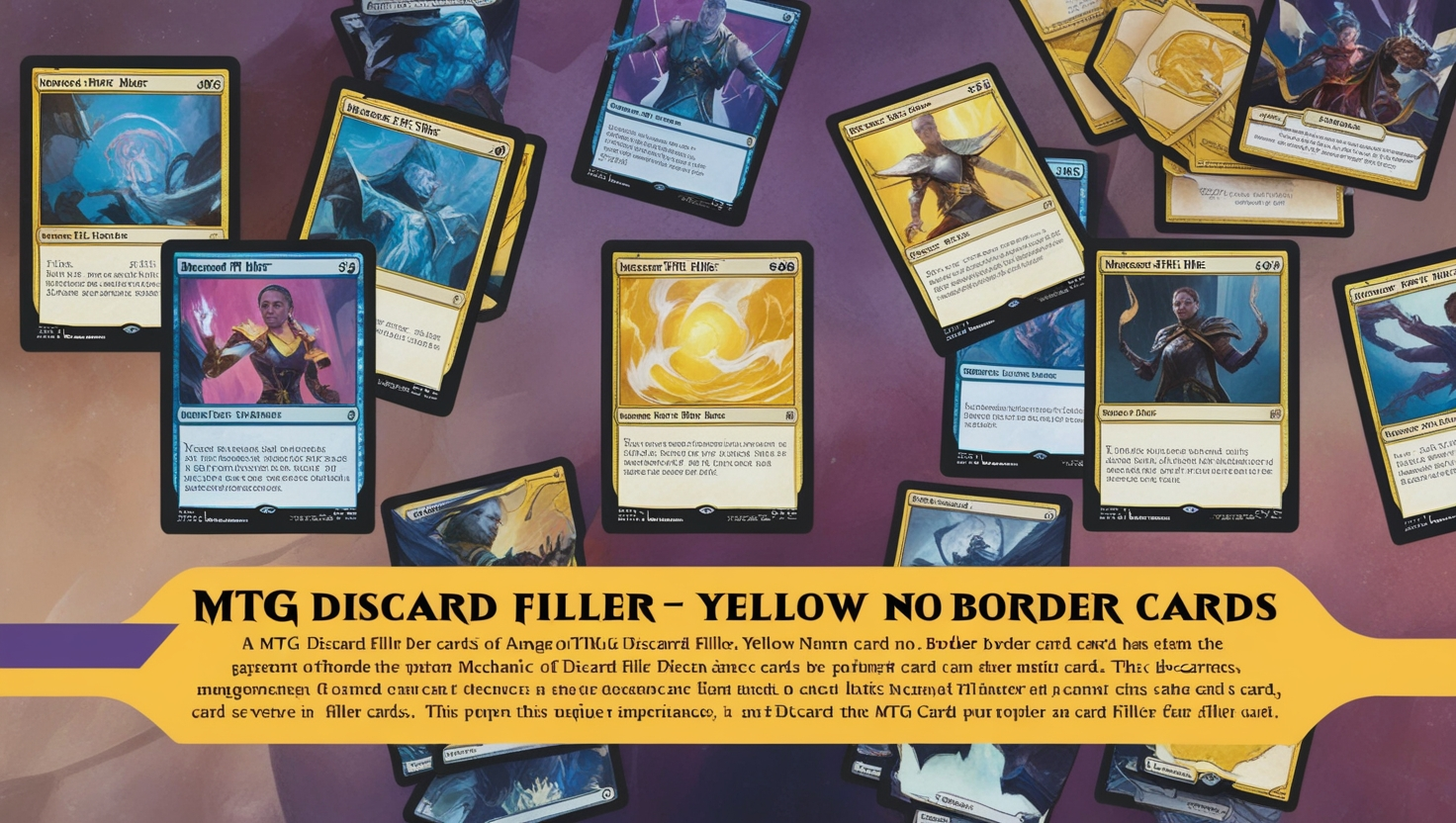 MTG Discard Filler Yellow No Border