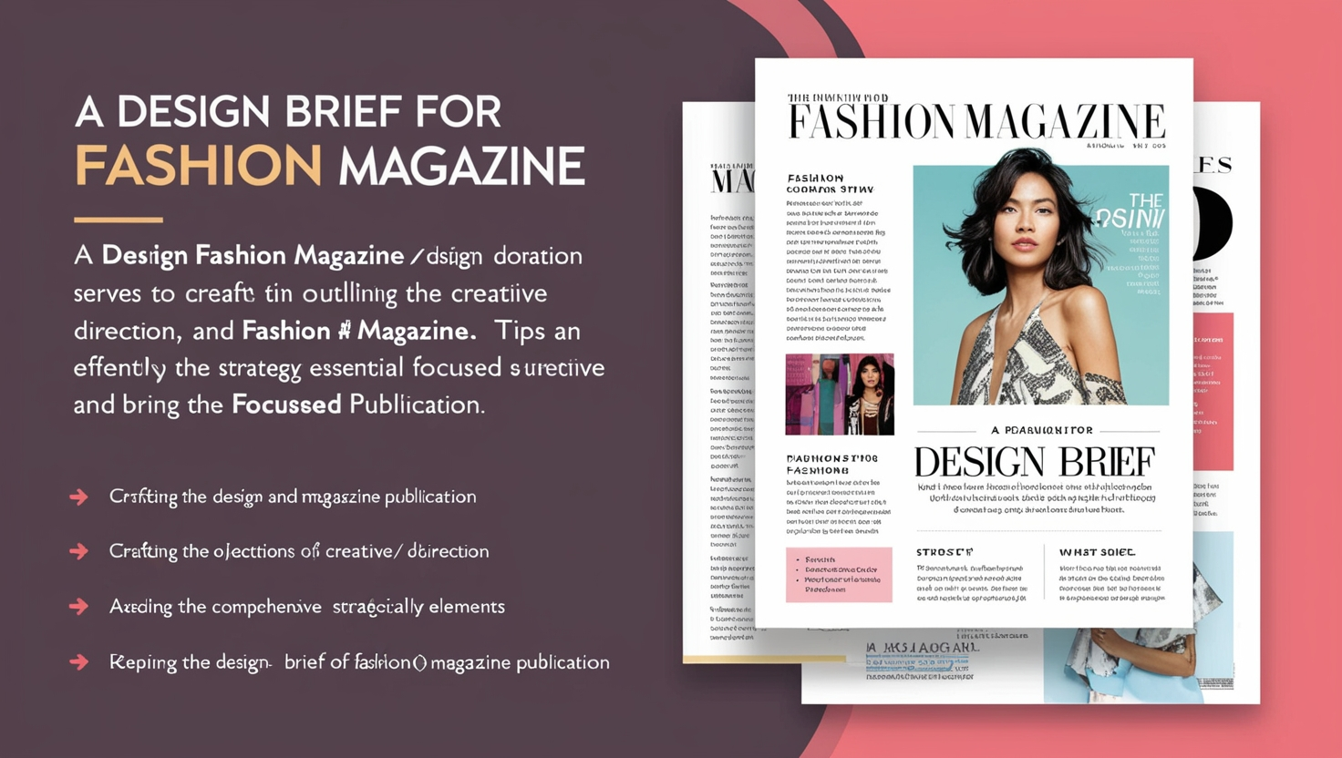 Design Brief for Fashion Magazine